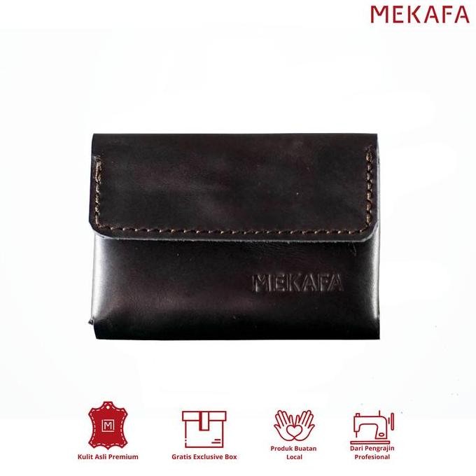 

HRG DISKON Tempat Kartu Nama Kulit Asli/Leather Card/Case/Holder/Premium/M-Black