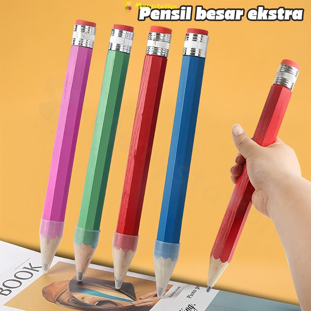 

Tangguh Mumystation Pensil Besar Alat Tulis Dekorasi Kamar Pensil Kreatif Warna Berbilang