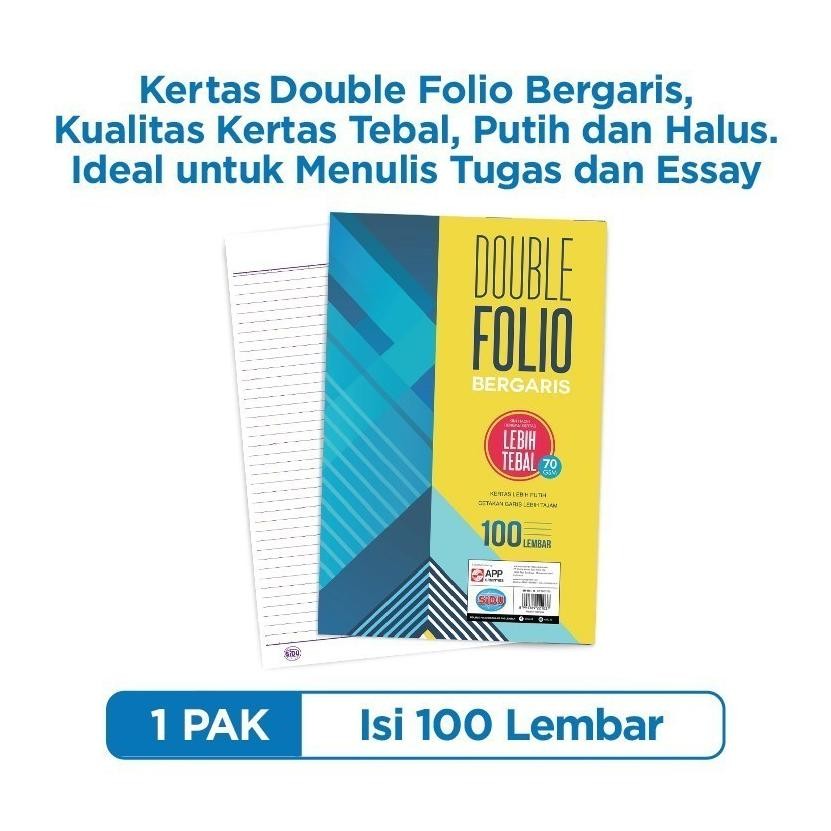 

Premium Terbaik [Pelangi Stationery] Sidu Double Folio Bergaris 100 Lembar Sdu Rf 100 70 Gsm
