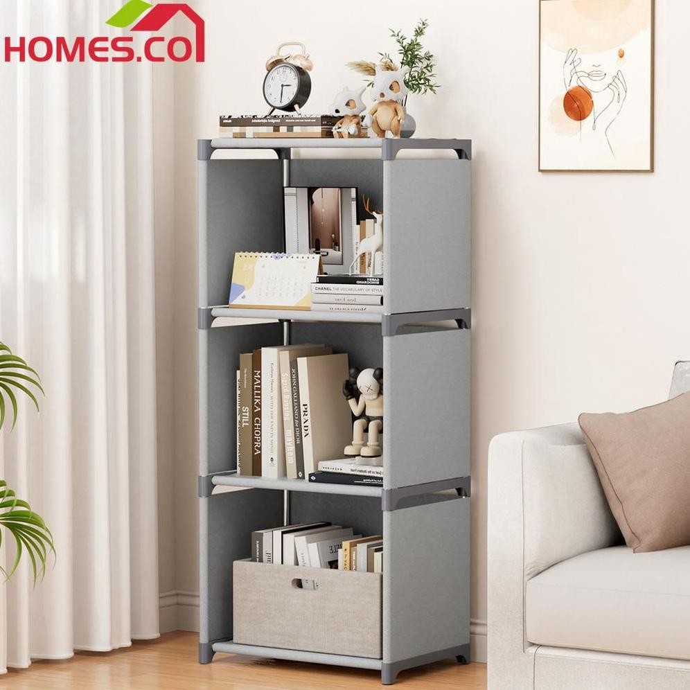 

TERLARIS Homes Multifungsi Rak Buku Susun 3 Layer Minimalis/Rak Portable Rak Susun Serbaguna Siap kirim