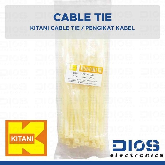 

HARGA DISKON Nylon Cable Tie 4.8 x 250 mm KITANI (100pcs)