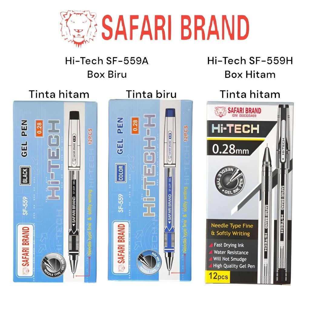 

Terbaru (Hitech-Lusin) Pulpen Ballpoint Pena Polpen Hi Tech Hi-Tech Hitech 0.28 Mm Murah-Murah Bagus Safari Brand Gel Pen Pulpen Makna Original