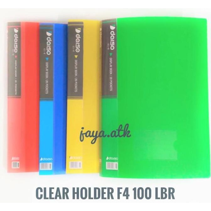 

MURAH Clear Holder / Map / Display Book F4 100 Lbr