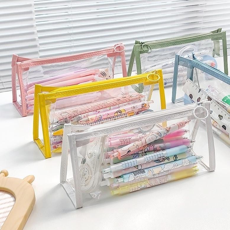 

Terjangkau Winzige Kotak Pensil Transparan Tempat Pensil Aesthetic Korean Pen Pouch Lucu Stationery Organizer Pencil Case Large Alat Tulis School Supplies Kotak Pensil Anak Perempuan Berwarna-Warni Pink School Stuff