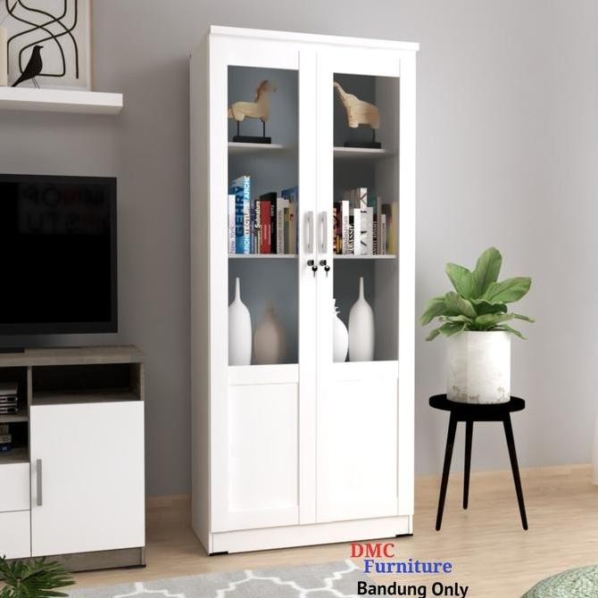 

HOT PROMO Rak Buku Lemari Buku / Arsip Serbaguna Lemari Kaca LHS 0702 ROMARO