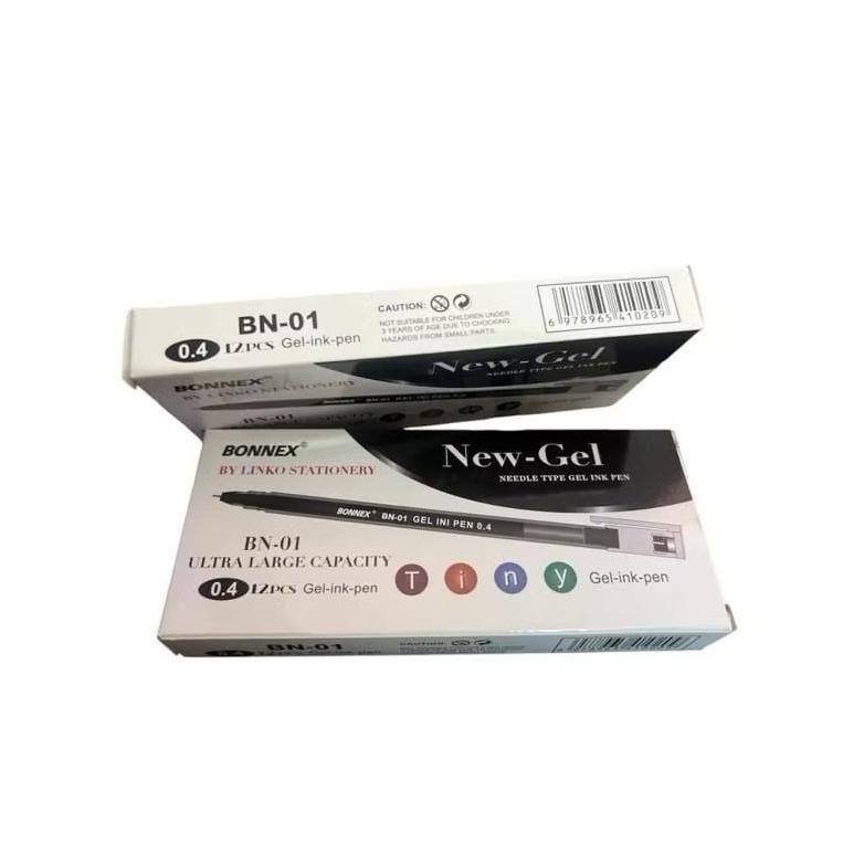 

Original [1 Pack] Promo Pulpen Gel Bonnex Zuixua New Jell Linko Isi 12Pcs-Pulpen Gel New Jell 0.4Mm