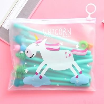 

Unik Pulpen Gel Karakter Lucu Set Isi 20Pcs Pena Free Zipper Pouch Tempat Pensil Transparan Murah Stockami A15