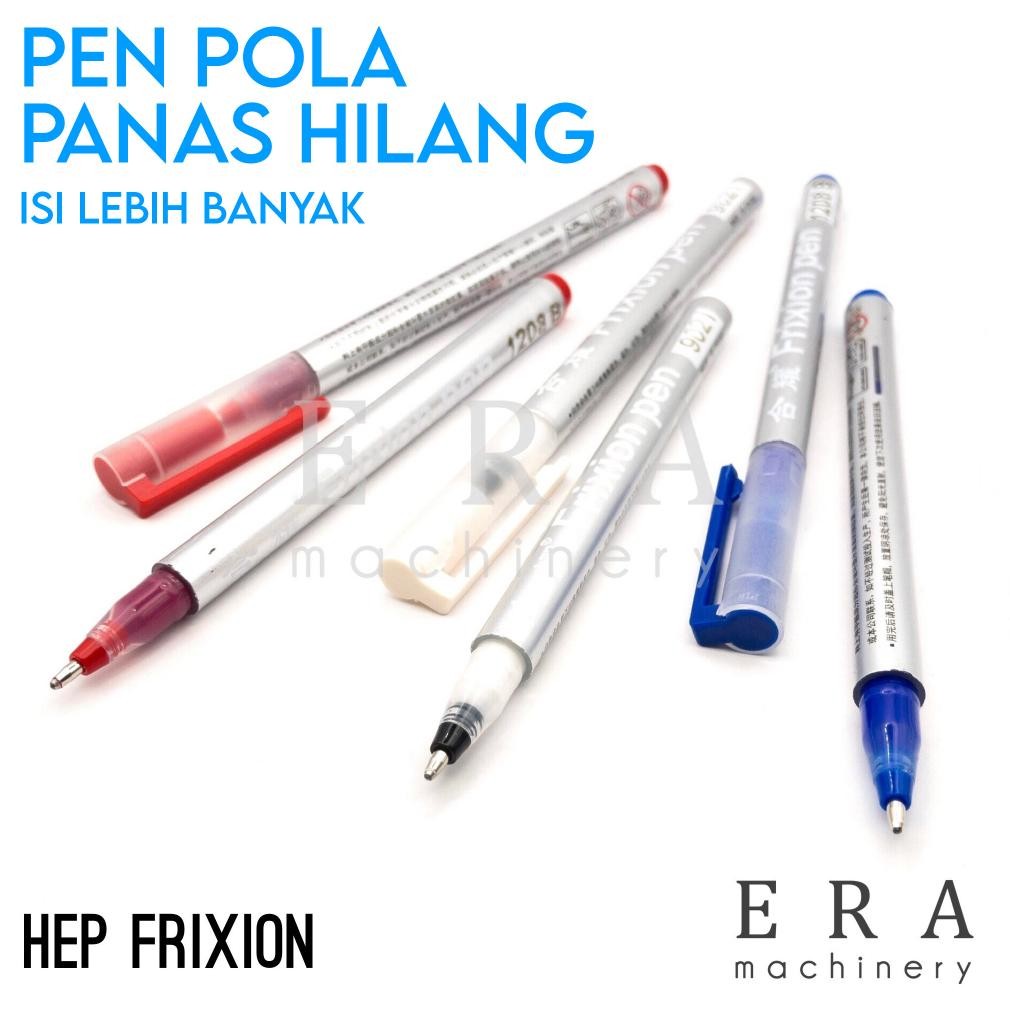 

Hemat Pen Pola Penanda Bahan Kena Panas Hilang Heat Erasable Pen Hep Frixion Setrika Pola Jahit Pulpen Spidol Marker Kain Tekstil Kertas Kulit Premium