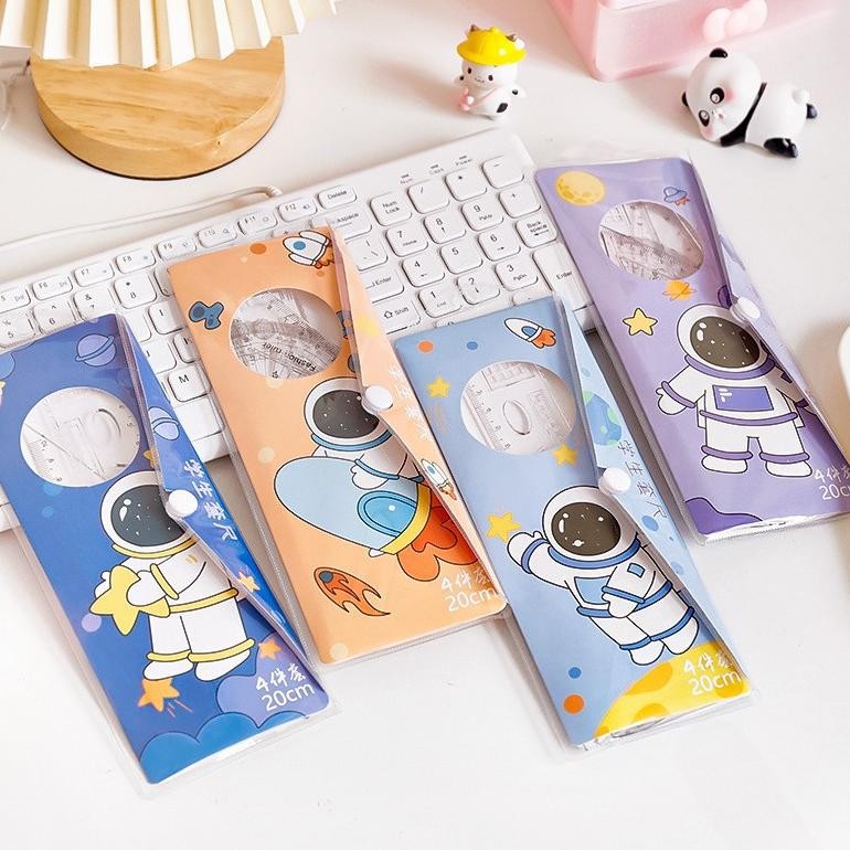 

Tersedia Sekarang Aimilo Penggaris Segitiga Busur Dan Lurus Fancy Anak / Premium Ruler