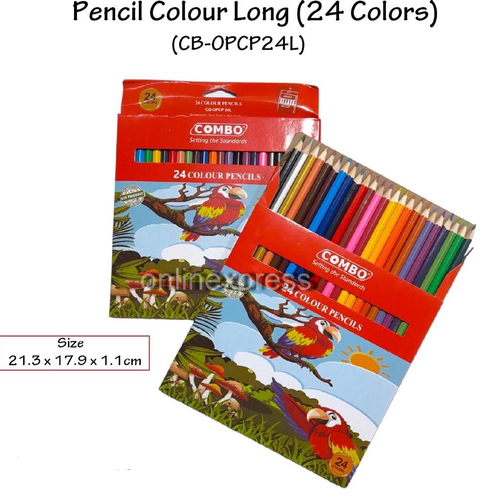 

New Arrival Pensil Warna / Colour Pensil Long 24 Colour Pencils