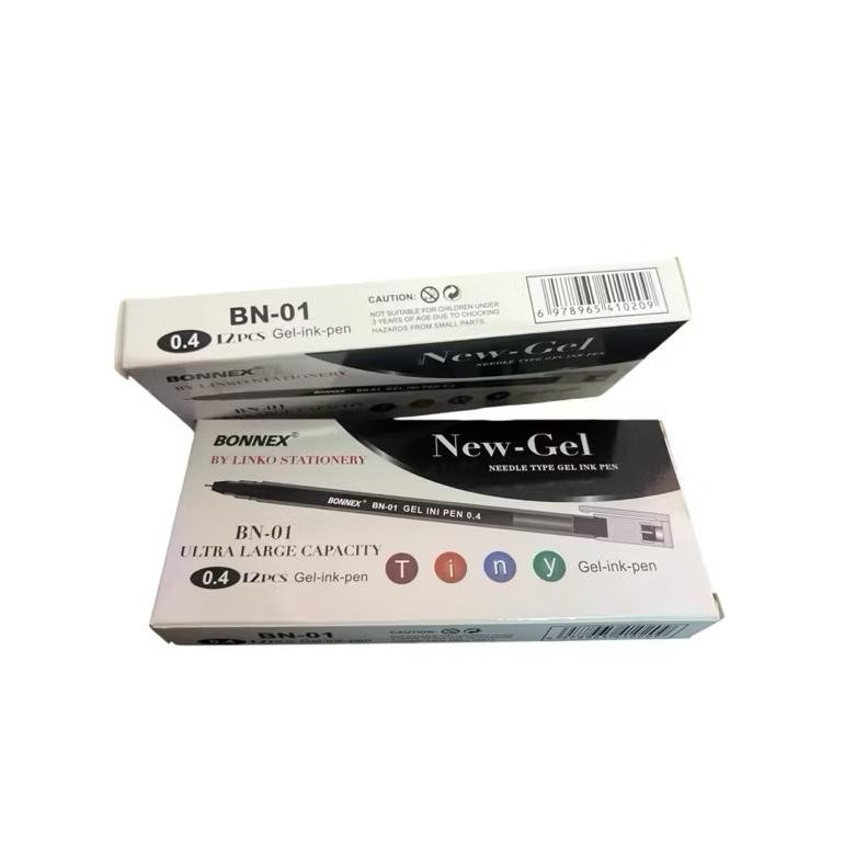 

Inspiratif [1 Pack] Promo Pulpen Gel Bonnex Zuixua New Jell Linko Isi 12Pcs-Pulpen Gel New Jell 0.4Mm