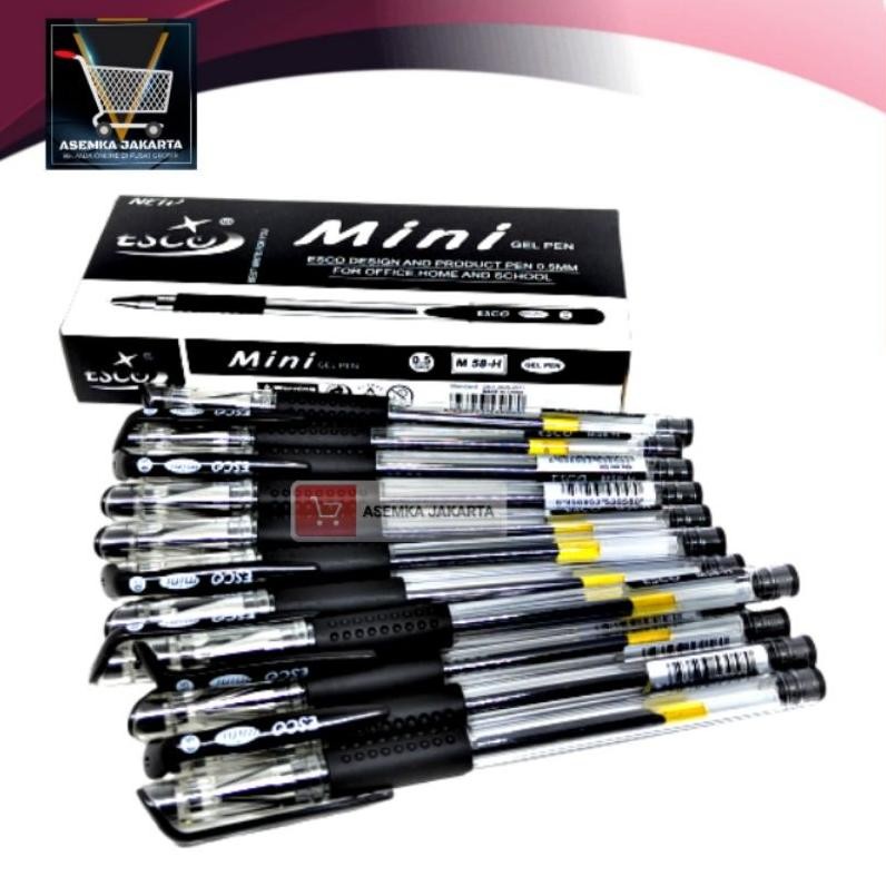 

Bahan Terbaik [Aj] Bolpen Pulpen Mini Esco Mini Gel Grosir 12Pcs