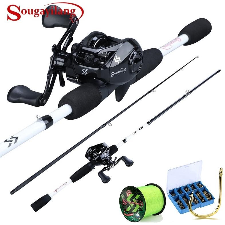 READY STOK Sougayilang Pancingan Set Lengkap Joran Casting 1.65m 1.75m Joran Pancing Dan Reel Pancin