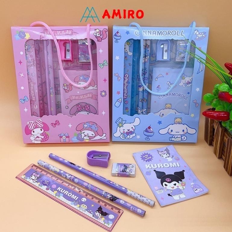 

Pilihan Tepat Alat Tulis Set 6 In 1 Karakter Kuromi Untuk Hadiah Anak Sekolah / Kotak Pensil Anak Set Stationery Sanrio Murah Lucu