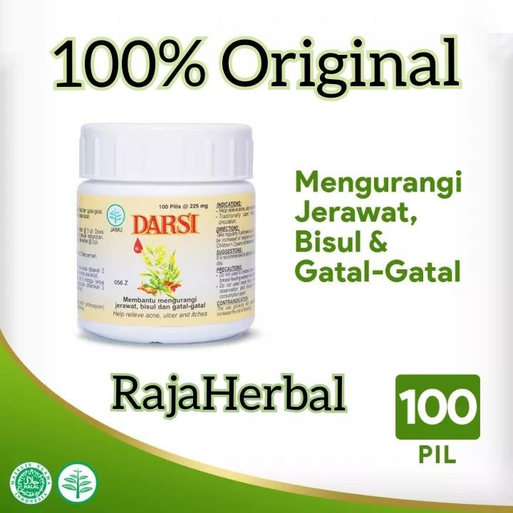 Darsi Borobudur 100 Pil Pills Brd Untuk Mengatasi Jerawat Bisul & Gatal - Gatal Dan Darah Kotor