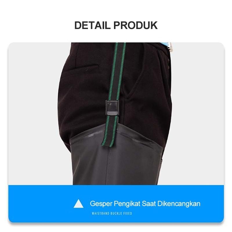 Sepatu Boot Sawah/ Karet Anti Keong Sawah Petani Panjang Sampai Paha Lapis Ganda Lembut/Panjang Pria