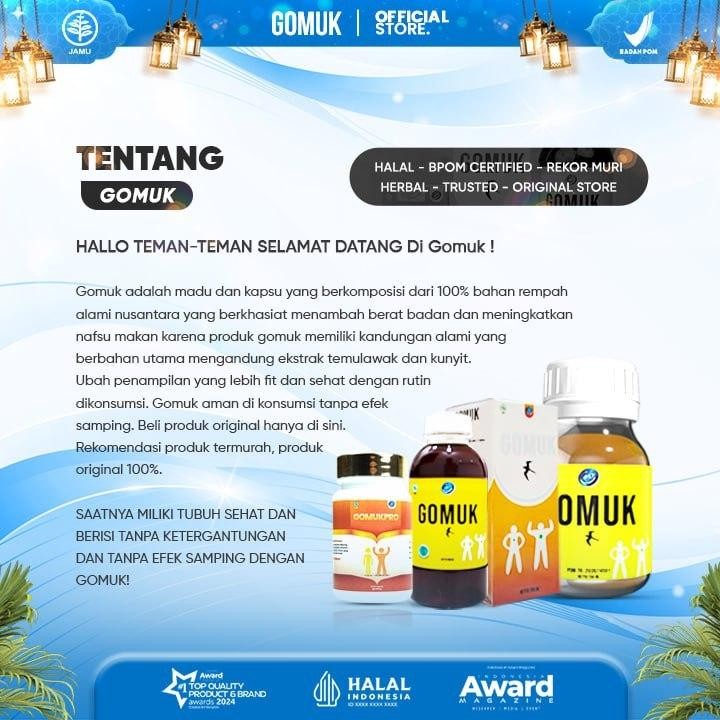 

Gomuk/ Naik 5-10Kg / Madu Penggemuk Sarang Walet No.1 / 100% Original / Madu Penggemuk Herbal