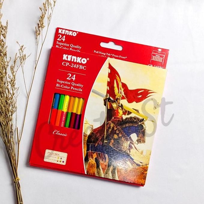 

New Collection !!! Kenko Pensil Warna Bicolor 24 Warna Cp-24 Fbc Color Pencil