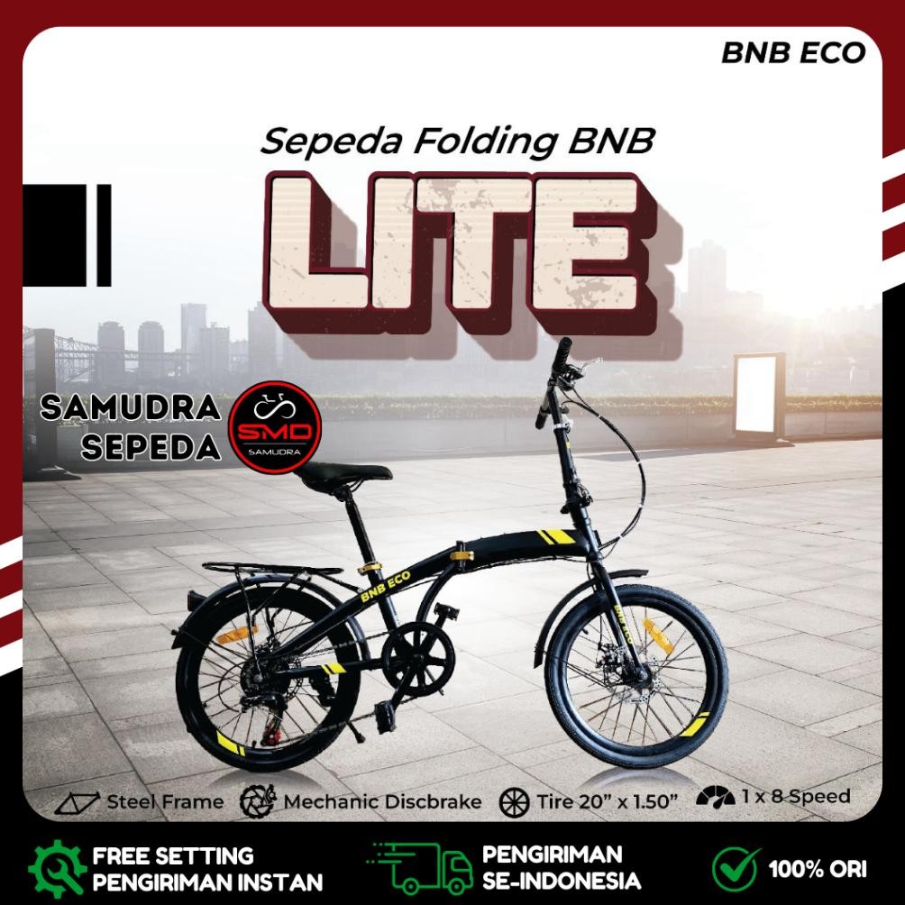 Sepeda Lipat Folding 20 Inch SHIMANO BNB Bike N Bike Ergonomic Lite 8 SPEED BDG