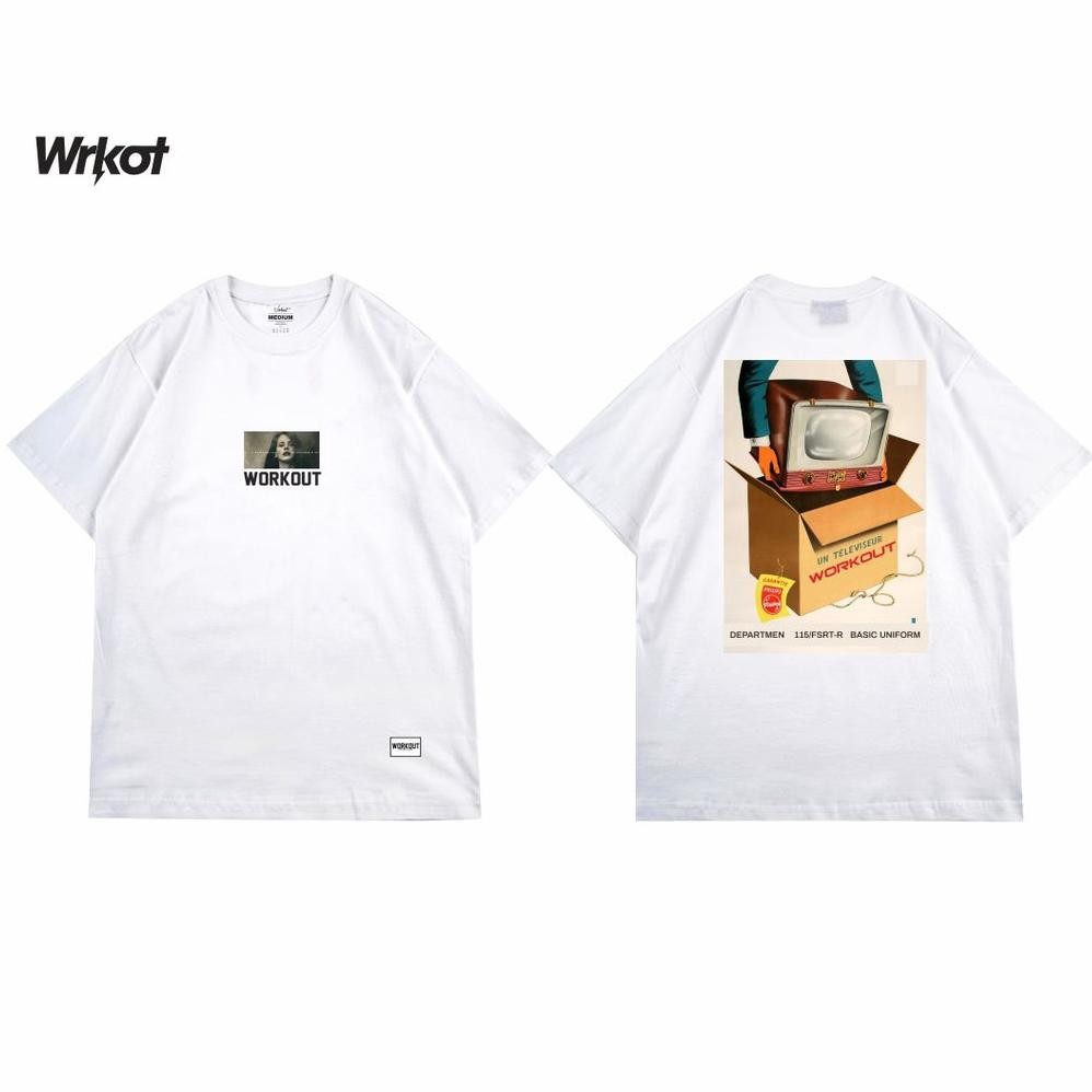 Promo Kaos Baju Workout Streetwear Workout Televiseur Unisex Premium Terbaik