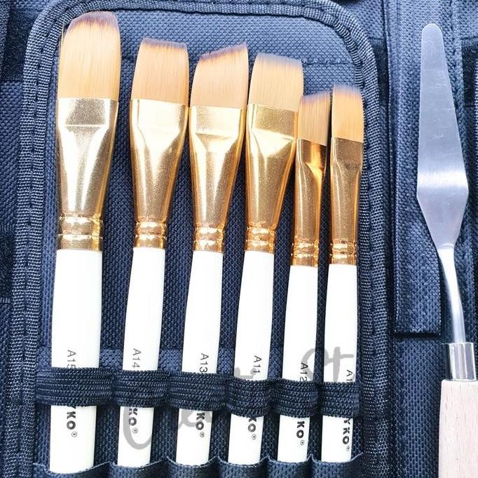 

New Collection !!! Joyko Art Brush Kuas Lukis Cat Air Cat Akrilik Set Brs-12