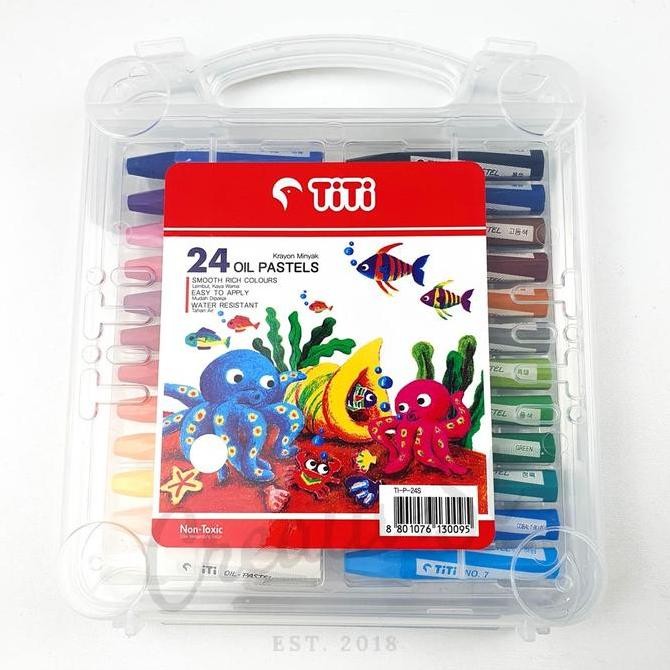

Spot Barang !!! Titi Crayon Oil Pastel 24 Warna Case