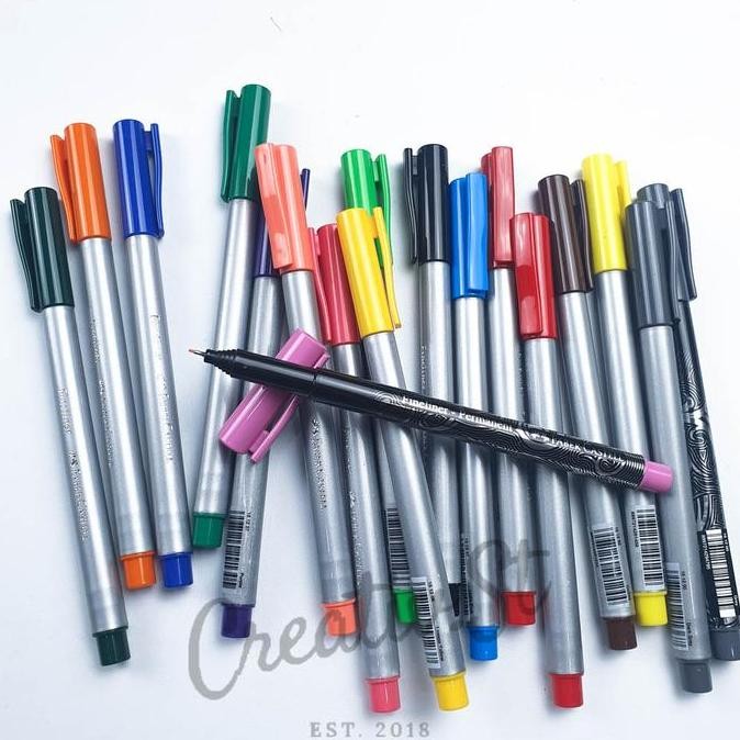 

New Collection !!! Faber Castell Faber-Castell Fineliner Clip Cap Pulpen Warna (1 Pcs)