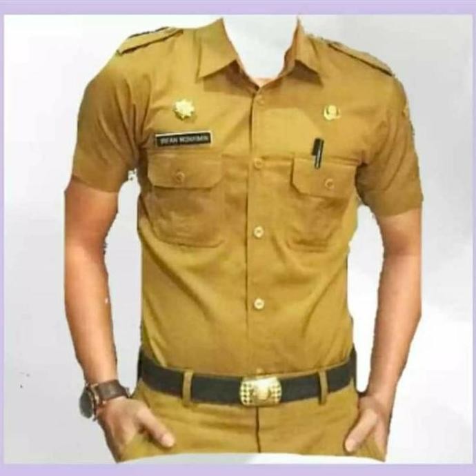 SERAGAM PNS PRIA LENGAN PENDEK KEKI