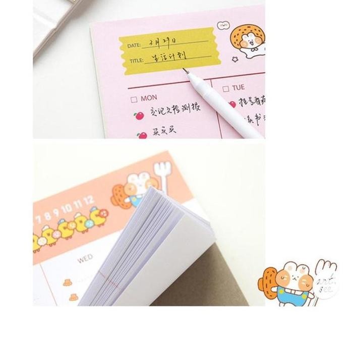 

Termurah !!! Happy Warm Season Weekly Planner Memopad [Creativ]