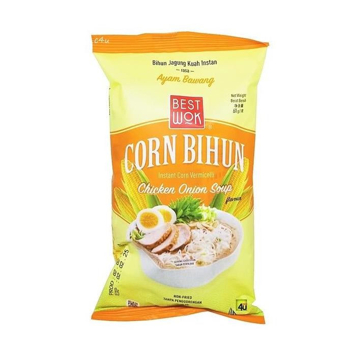 

Kualitas terbaik] Best Wok Corn Bihun / Instant Corn Vermicelli 68GR
