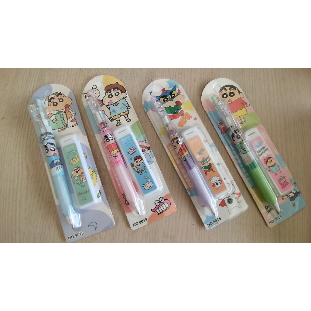 

pensil mekanik + refill shinchan
