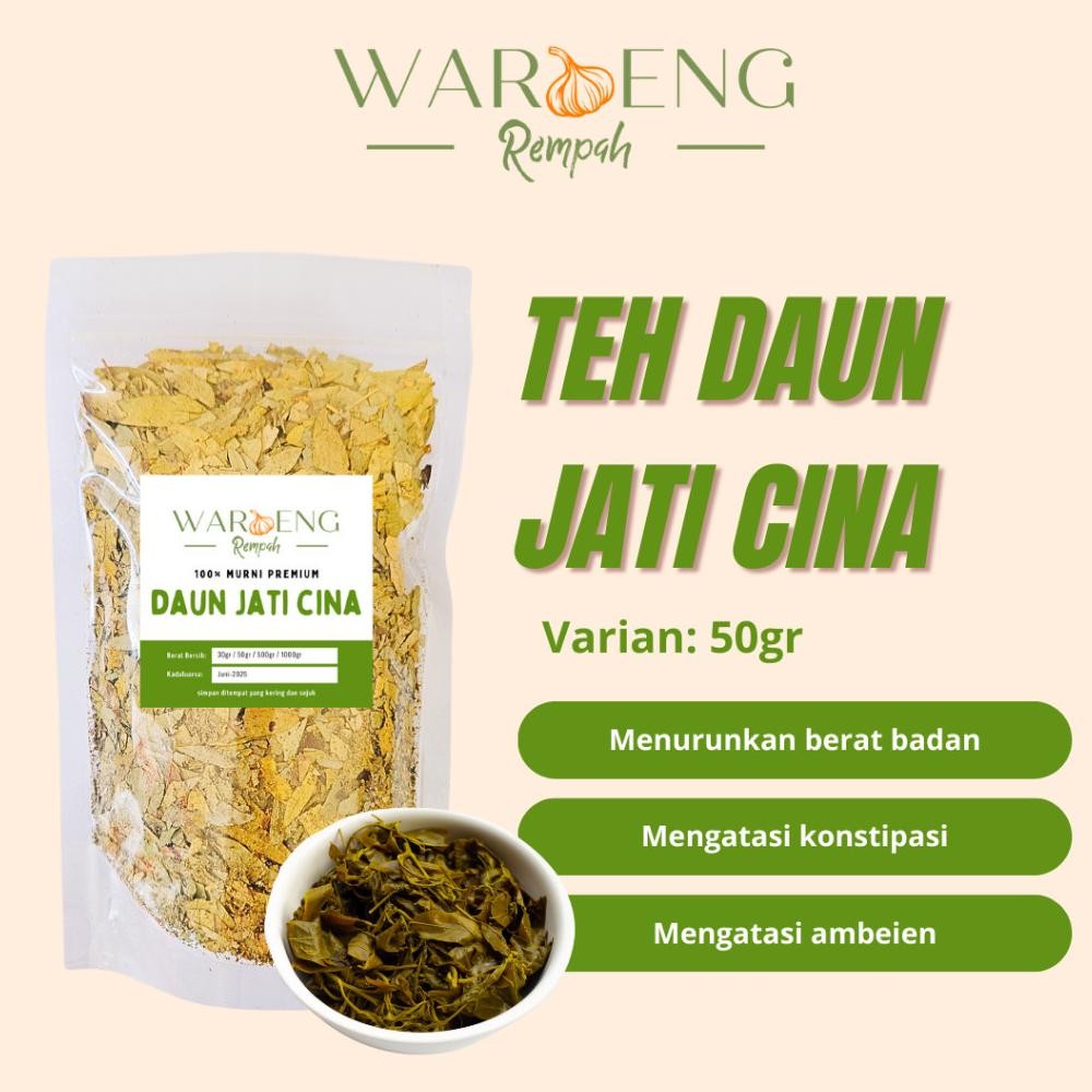 Teh Daun Jati Cina - Senna Tea / Waroeng Rempah Murah - Rempah MSH