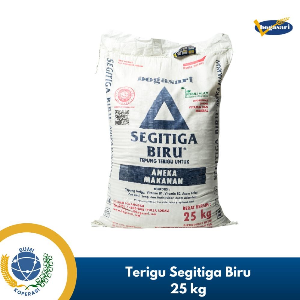 

READY STOCK Tepung Terigu Bogasari Segitiga Biru 25 Kg