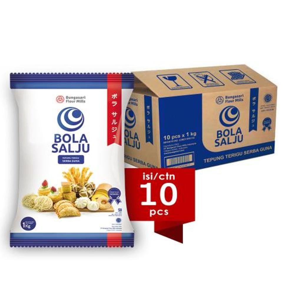 

READY STOCK BOLA SALJU Tepung Terigu Serba Guna 10 x 1 KG