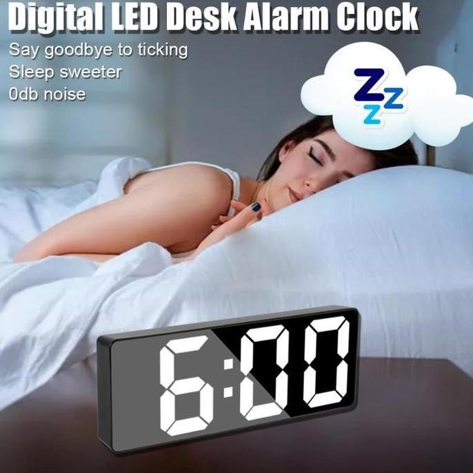 Murah, Jam Kerja Panjang Jam Dinding Digital LED Jam Meja LED Jam Meja Digital LED Jam Alarm Meja LE