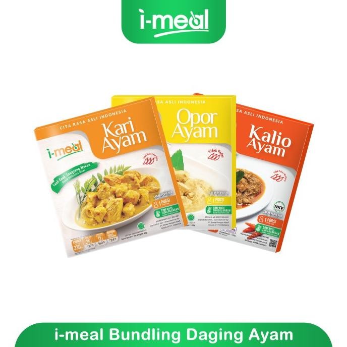 

READY STOK I-Meal Bundling Daging Ayam Halal Sterilisasi Siap kirim