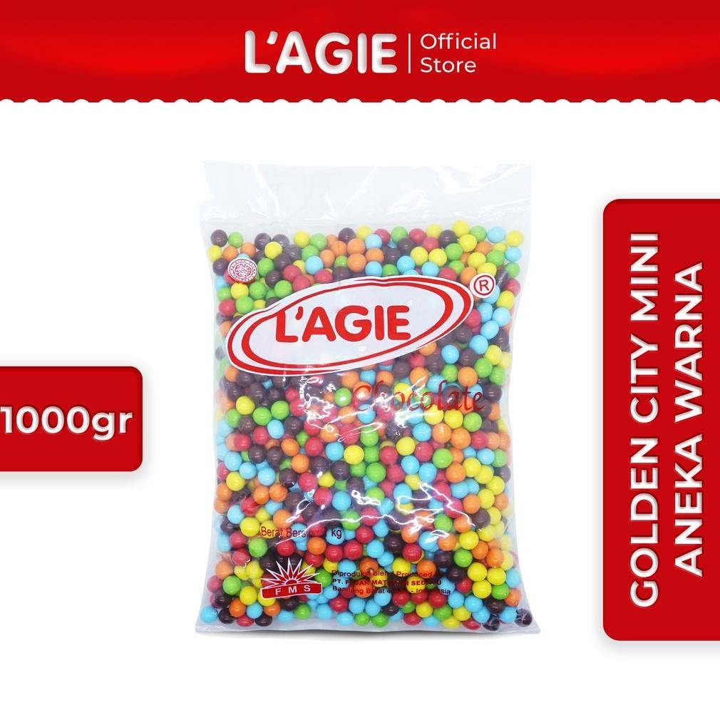 

TERLARIS Lagie Coklat Kiloan Biskuit Golden City Mini Aneka Warna 1kg Siap kirim