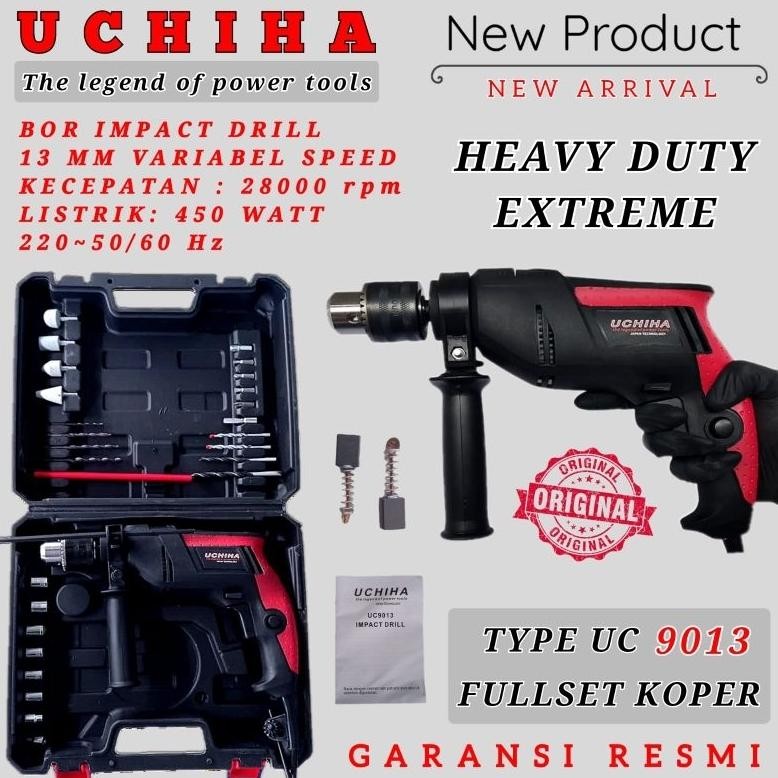 bor drill impact koper UCHIHA japan mesin 10mm bonus mata bor