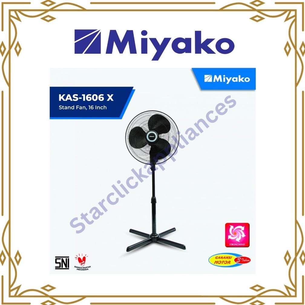 MIYAKO Kipas Angin Berdiri KAS-1606 X / KAS 1606 X / KAS1606X [GARANSI ]