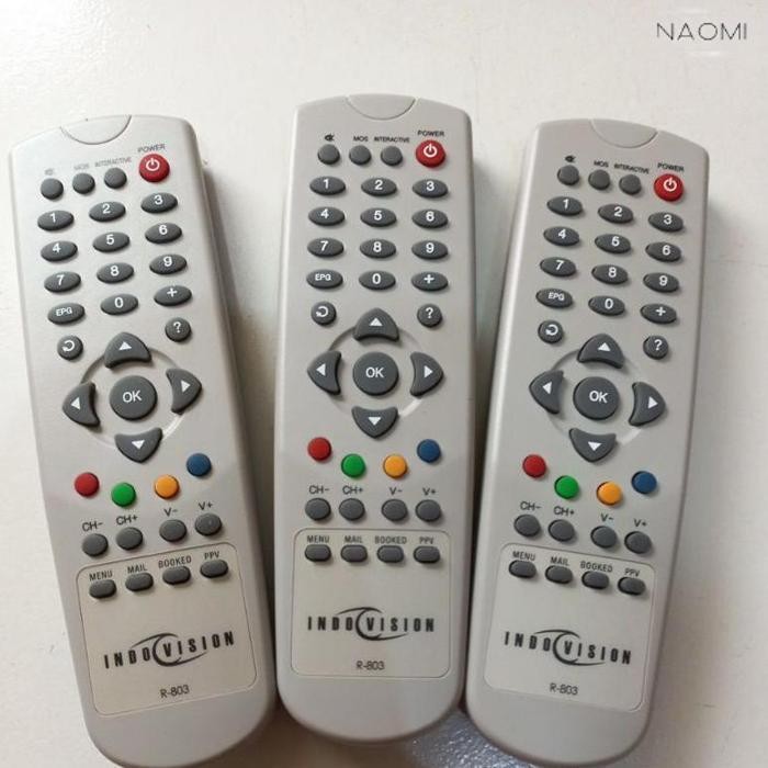 BARU REMOTE REMOT RECEIVER PARABOLA  INDOVISION TOP TV ORIGINAL ASLI