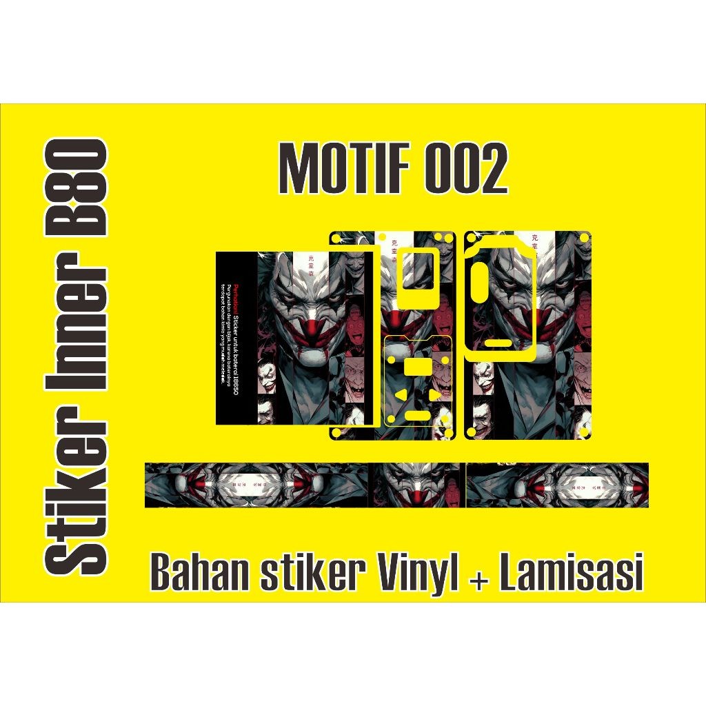

Terlaris B80 Iner 002 Stiker Garskin Premium Not Casing Bisa Custom *Promo*