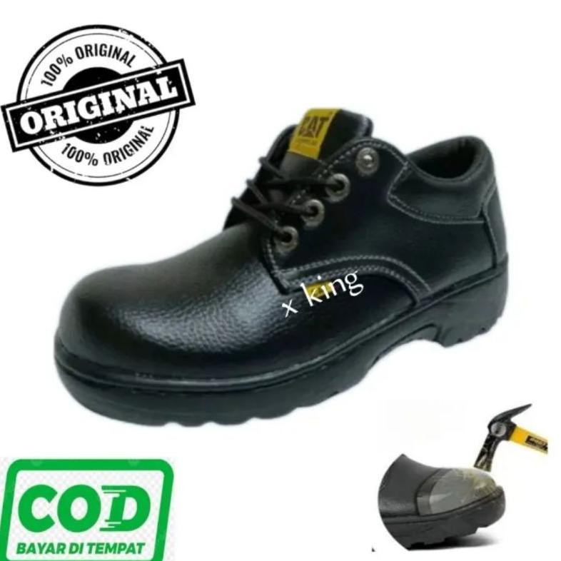 NEW!!! Sepatu Safety  Pria sepatu safetyUjung Besi sepatu safety Warna Hitam sepatu  Safety Pria