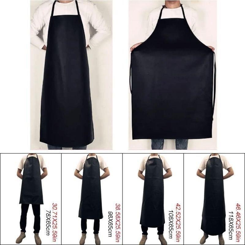 Pu Celemek Apron Waterproof Celemek Kerja Pabrik Apron Celemek Hitam Apron Anti Air Panjang Celemek 