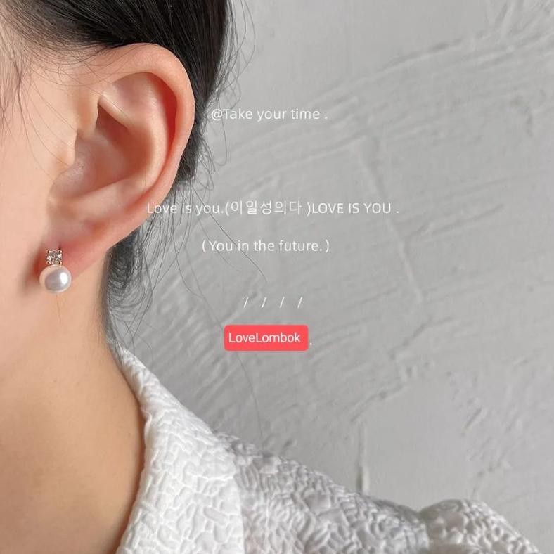 NEW Anting Mutiara Asli Lombok|Giwang Stud Terbaru|Anting Stud|Anting Korean Style