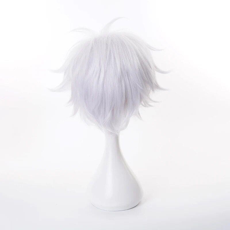 Rambut Gojo Satoru Rambut Palsu Cosplay Anime Jujutsu Kaisen Rambut Palsu Cosplay Anime Wig Silver R