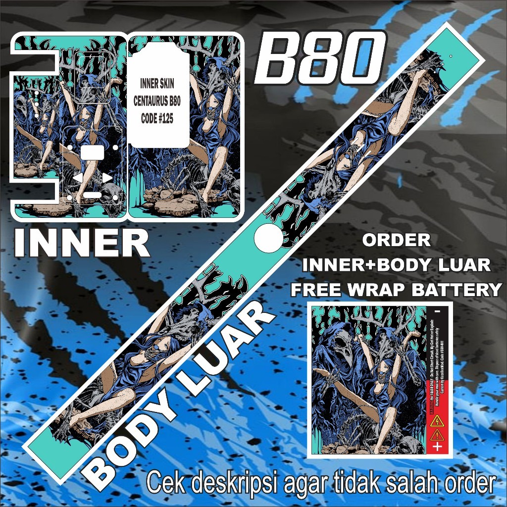 

Terlaris Presisi Stiker B80 125 Casing/Stiker Panel Vynil Bisa Custom Dan COD