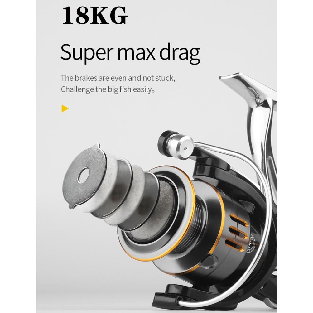 Reel Pancing Metal kuat bagus, katrol pancing banyak ukuran