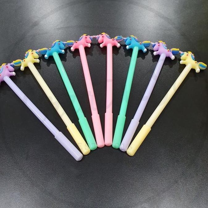 

Ready Stock !!! Cute Unicorn Horse Gel Ink Pen