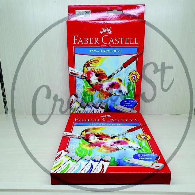 

New Arrival !!! Faber Castell Faber-Castell Cat Air Watercolor Paint 12 Ml Set (Brush + Palette) Wate Rcolor