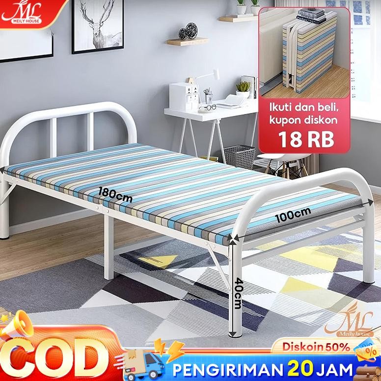 Ranjang Lipat Tempat Tidur Lipat Kasur Lipat Folding Bed Ranjang Tidur Lipat Ranjang Besi Lipat